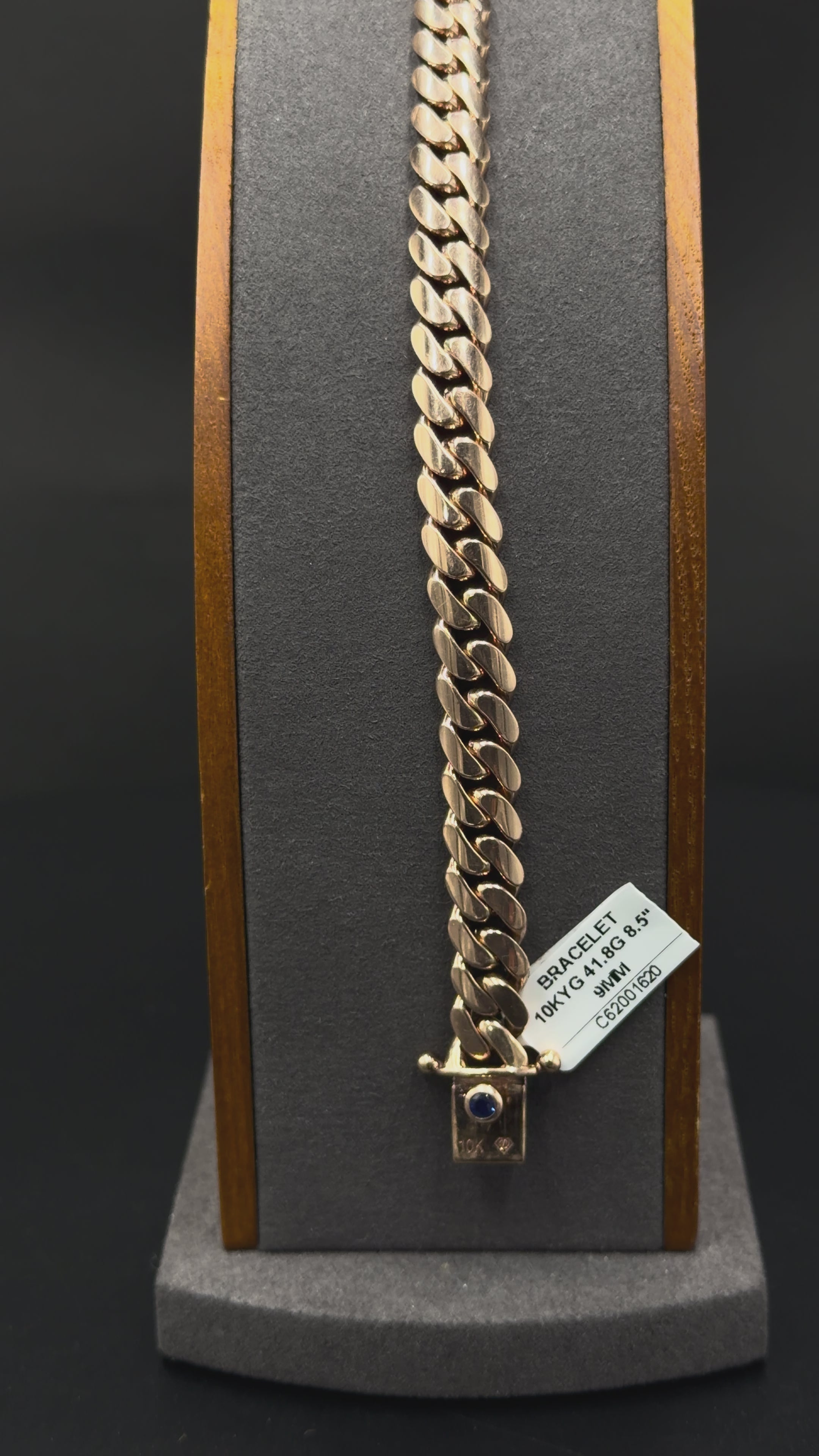 10K Rose Gold Cuban Link Bracelet – 41.8g – 8.5”