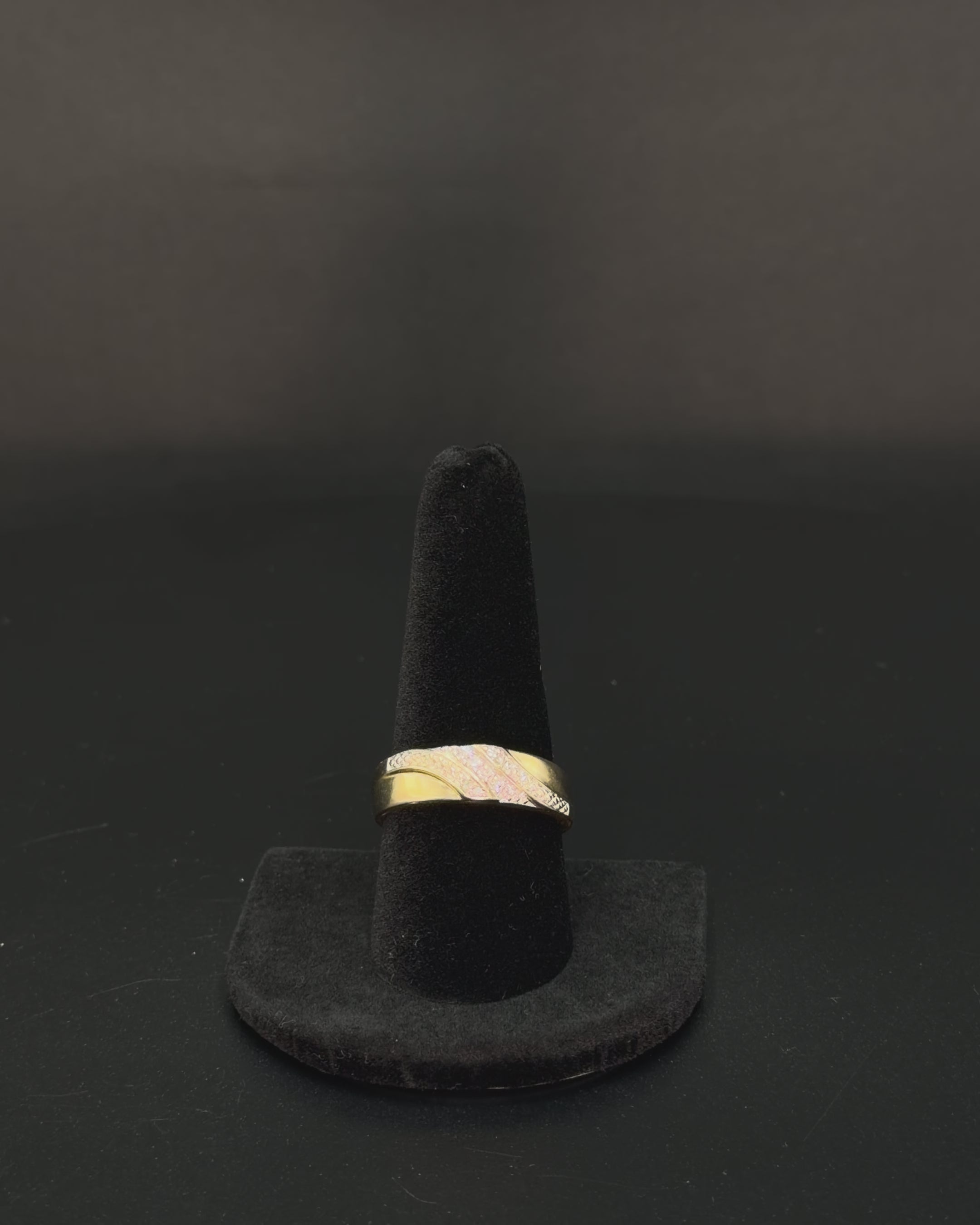 10K Yellow Gold Diamond Ring – Size 9.5 – 3.8 Grams