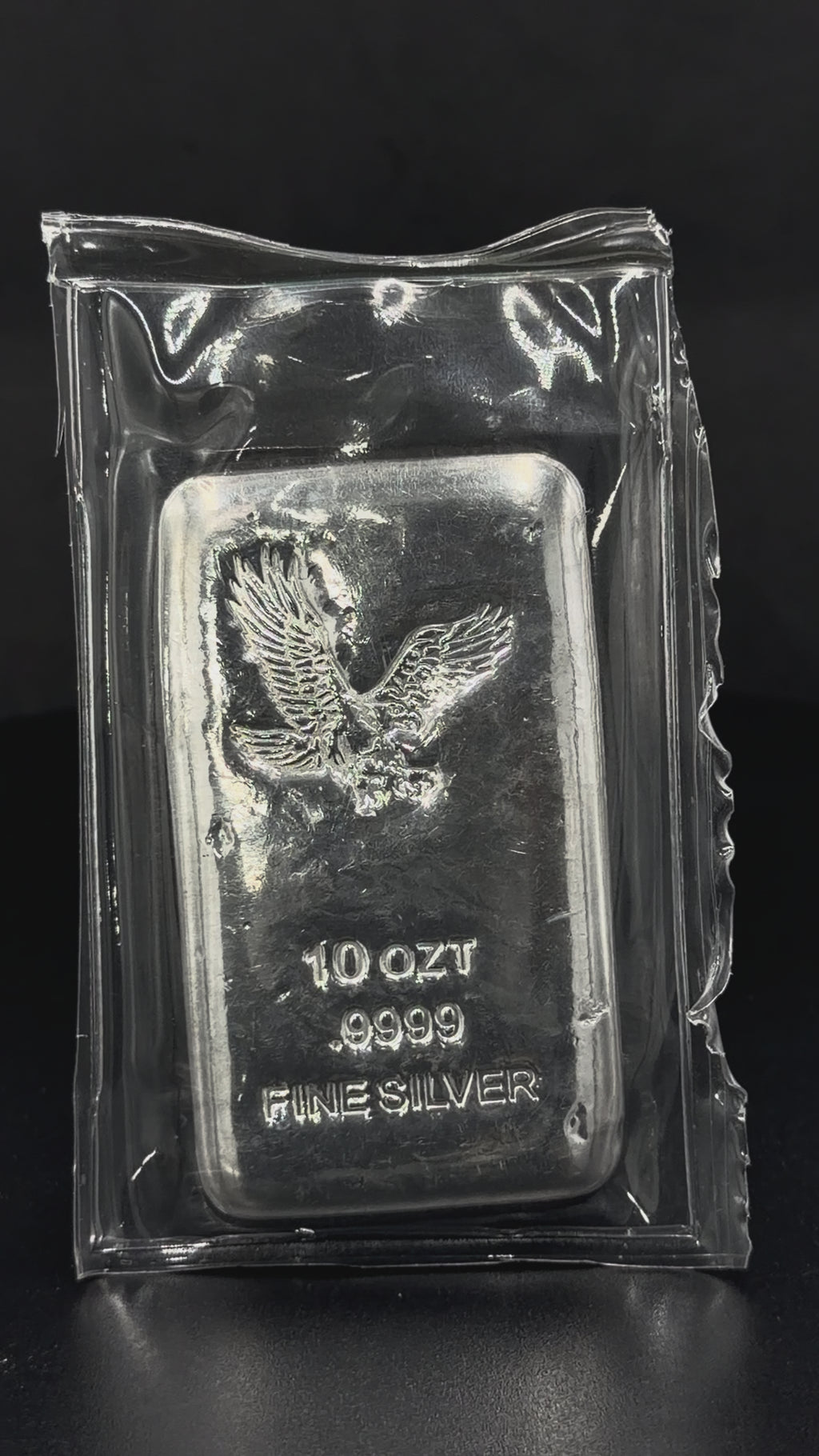 10 oz .9999 Fine Silver Bar – Eagle Design