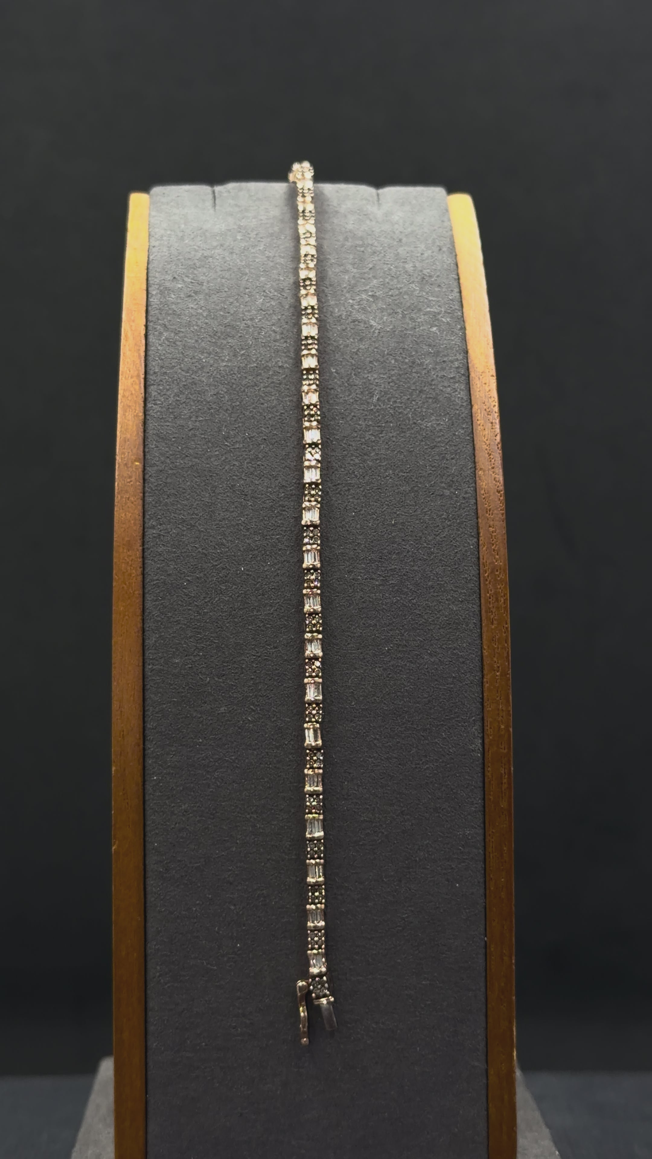 0K Gold Diamond Tennis Bracelet – 9.0 Grams 7.5"