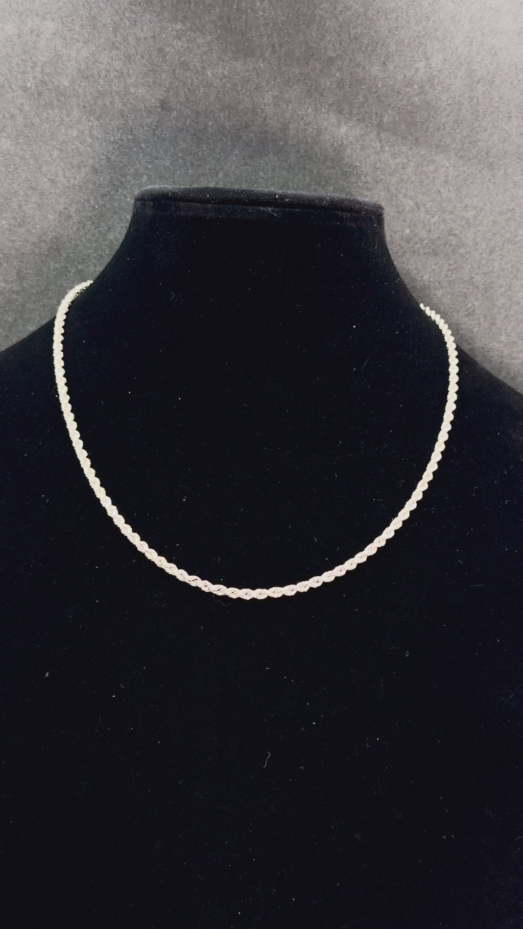 10K White Gold Rope Chain – 7.0 Grams | 20 Inches