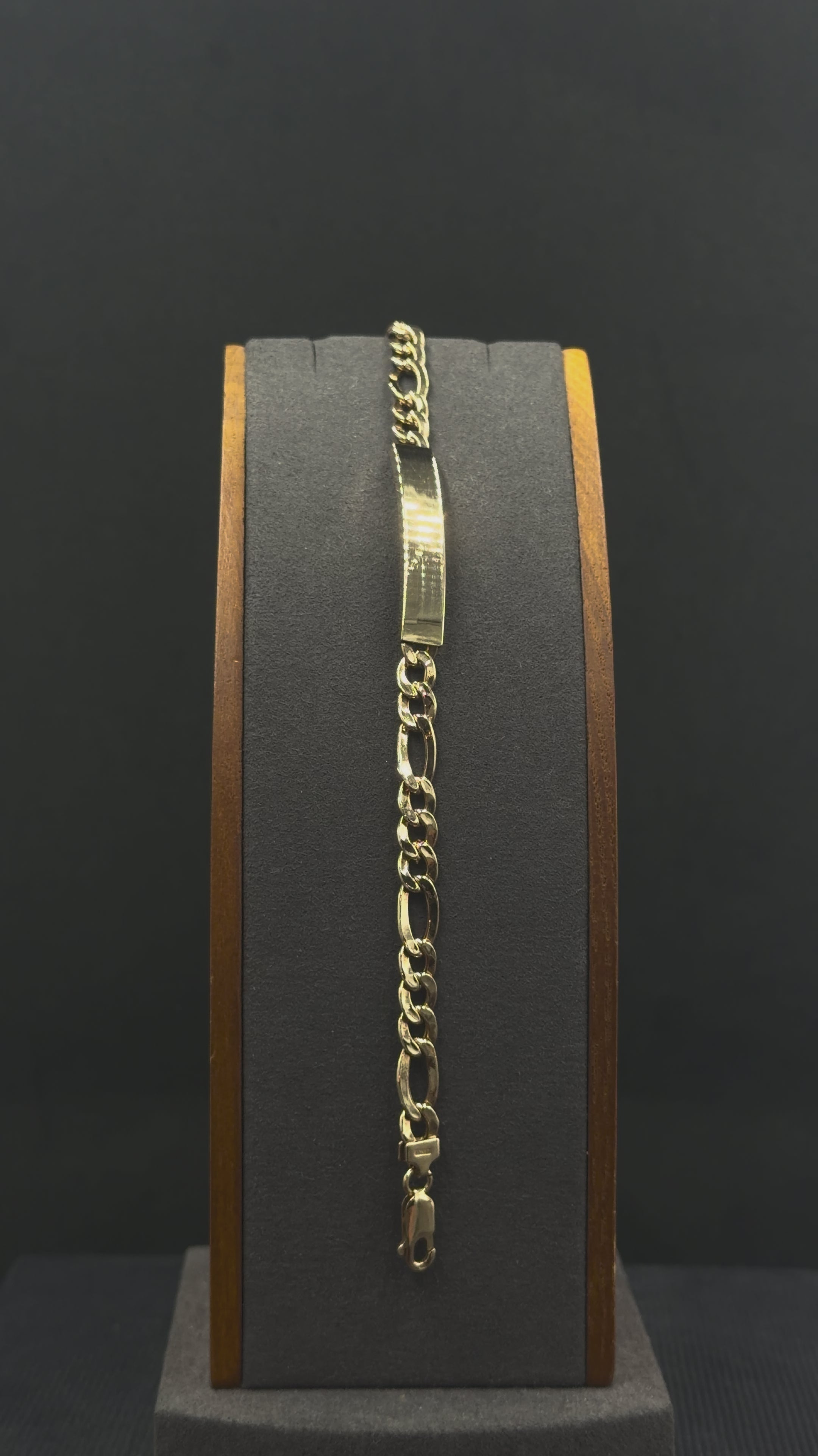 14K Gold Figaro ID Bracelet – 6.9 Grams | 7.5 Inches | 6mm