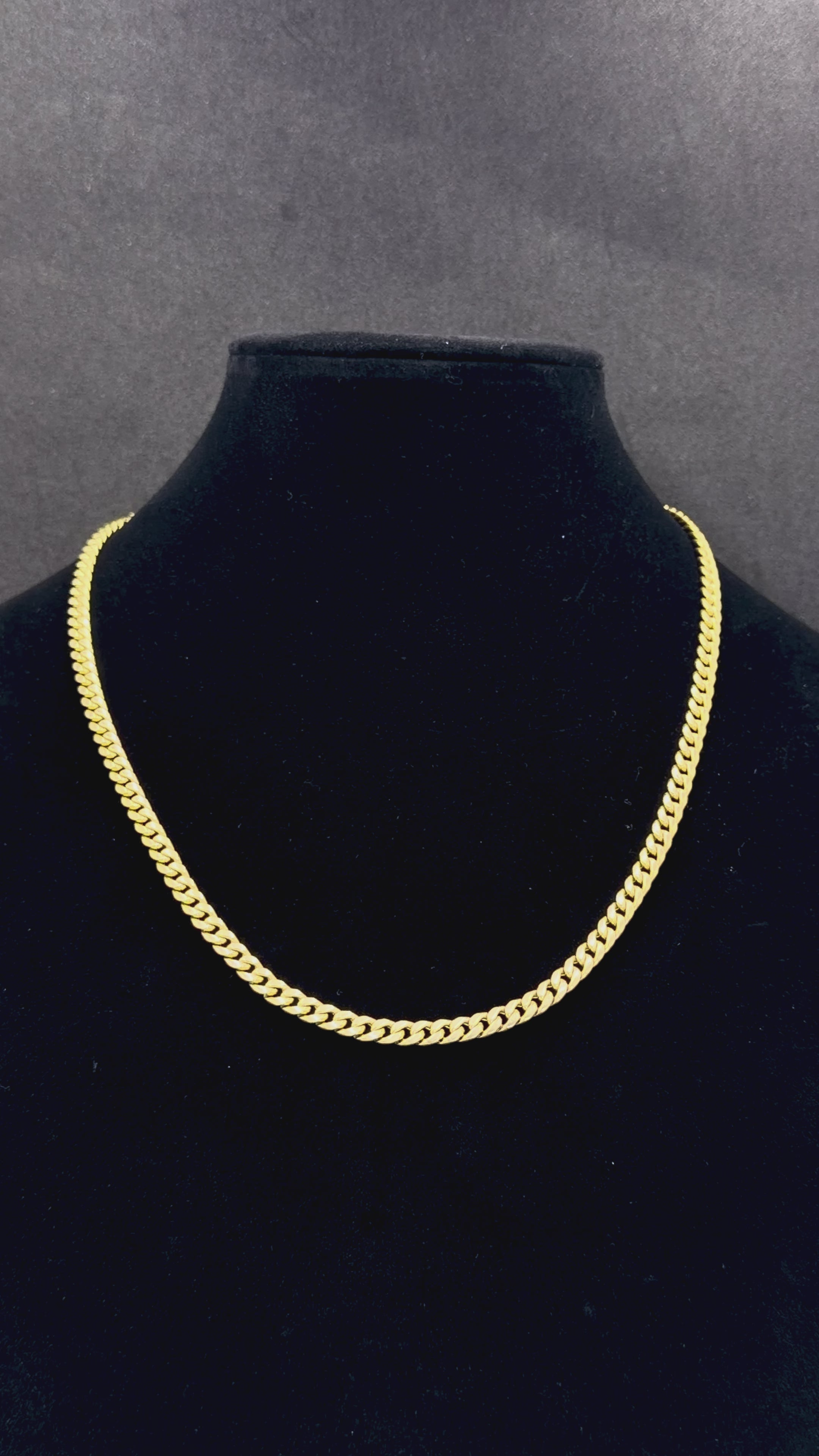 0K Gold Miami Cuban Link Chain 16.2 Grams 22 Inches 5.5mm