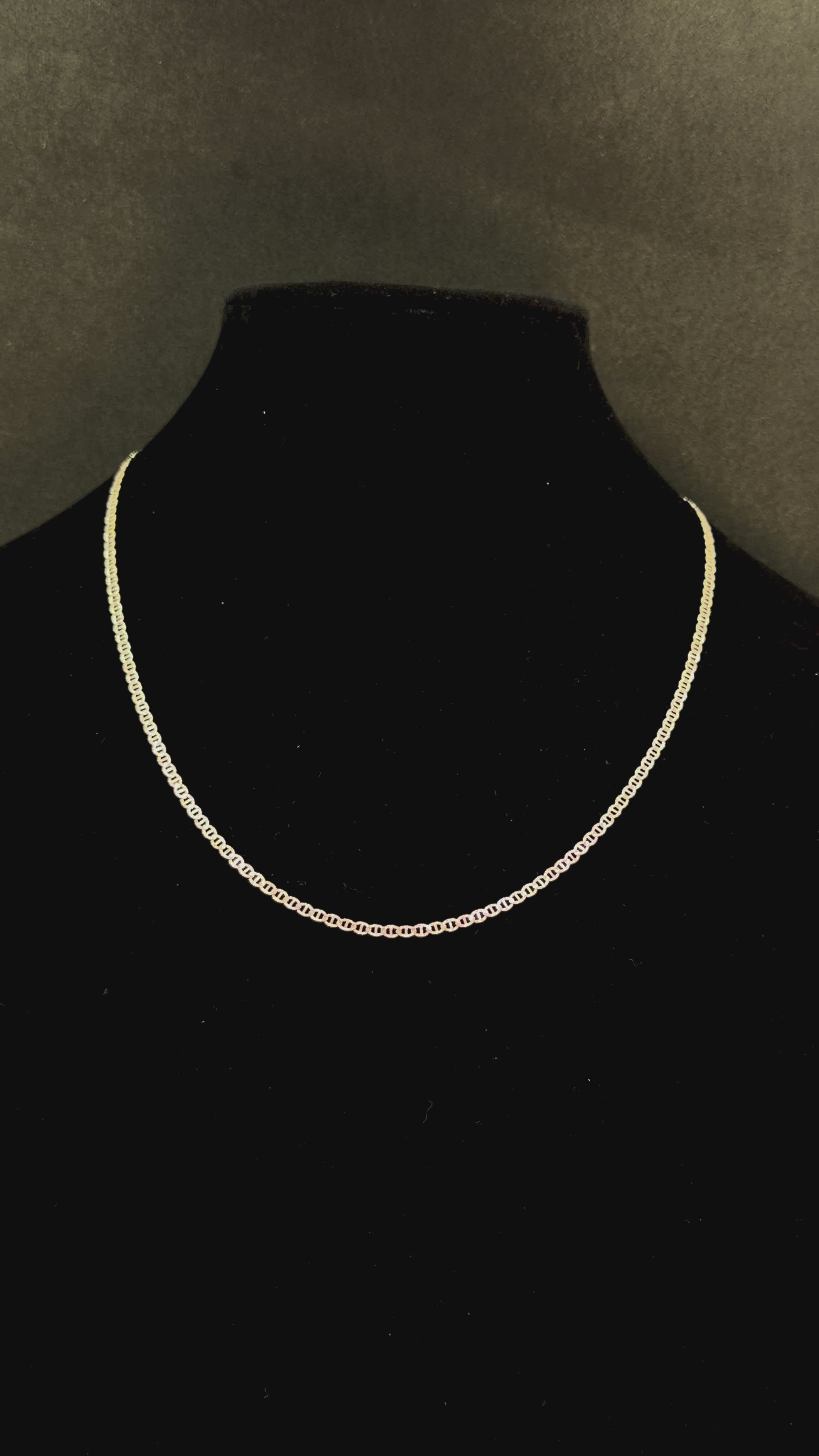 14K White Gold Mariner Chain – 4.7 Grams | 22 Inches | 2.75mm