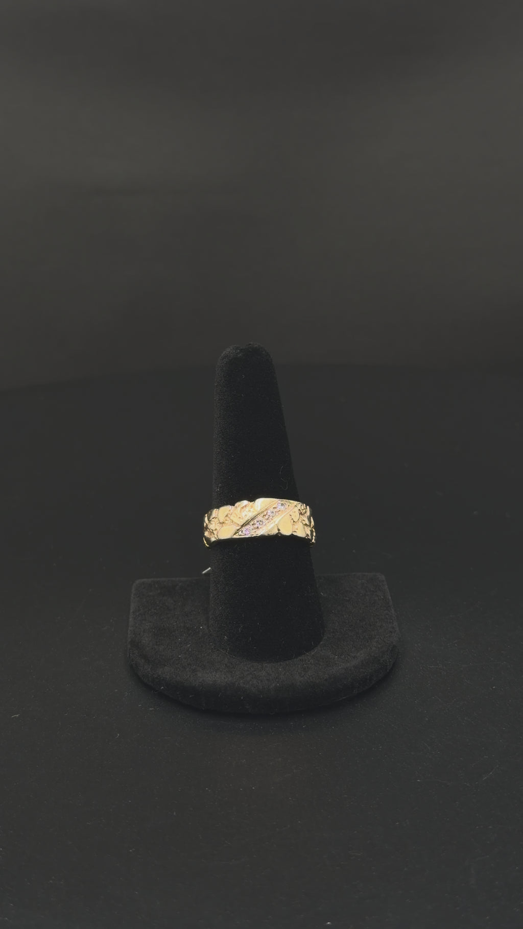 14K Yellow Gold Nugget Ring – 7.9g – Size 9