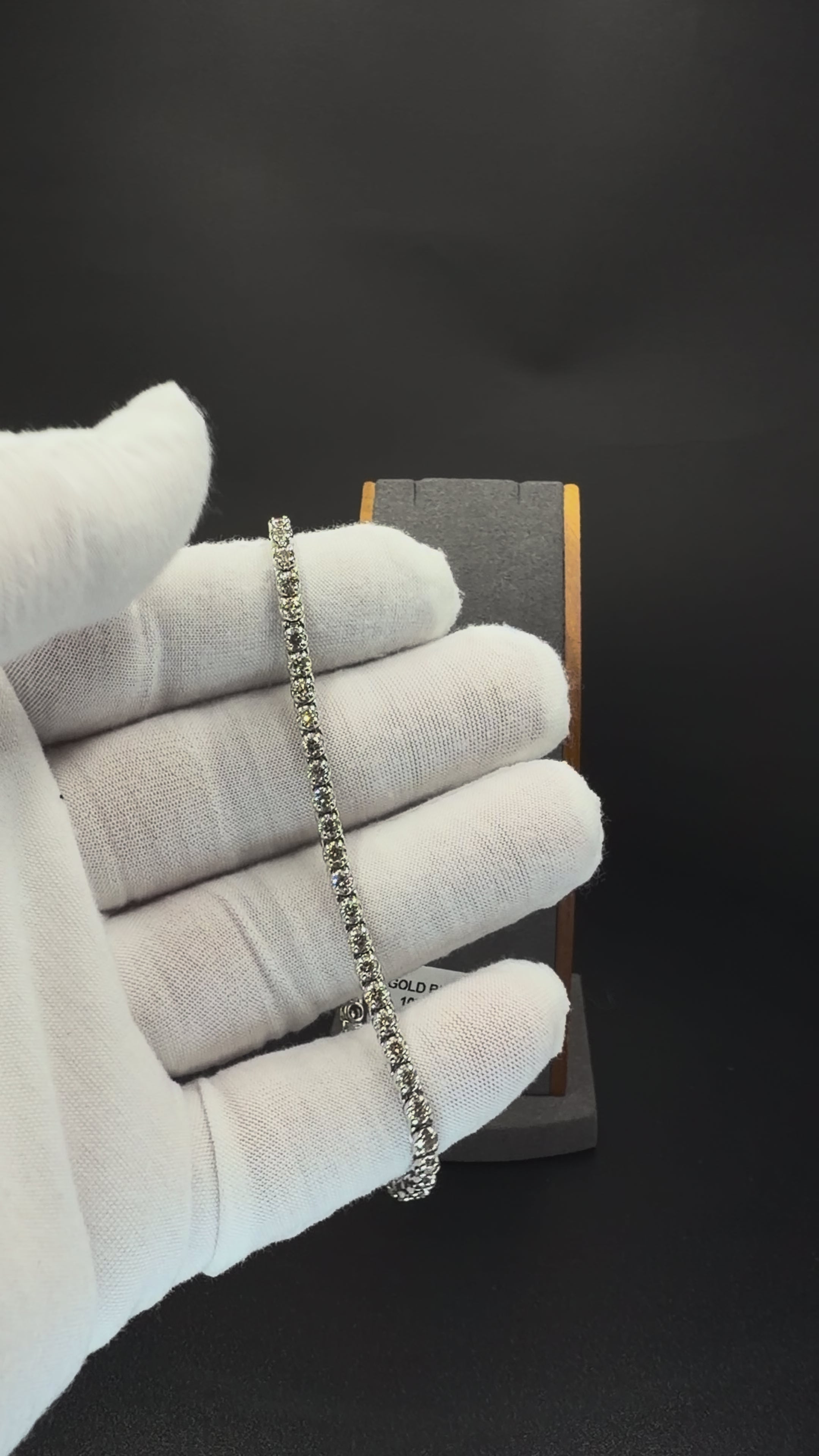 10K White Gold Fancy Nugget Link Bracelet 10.8 Grams