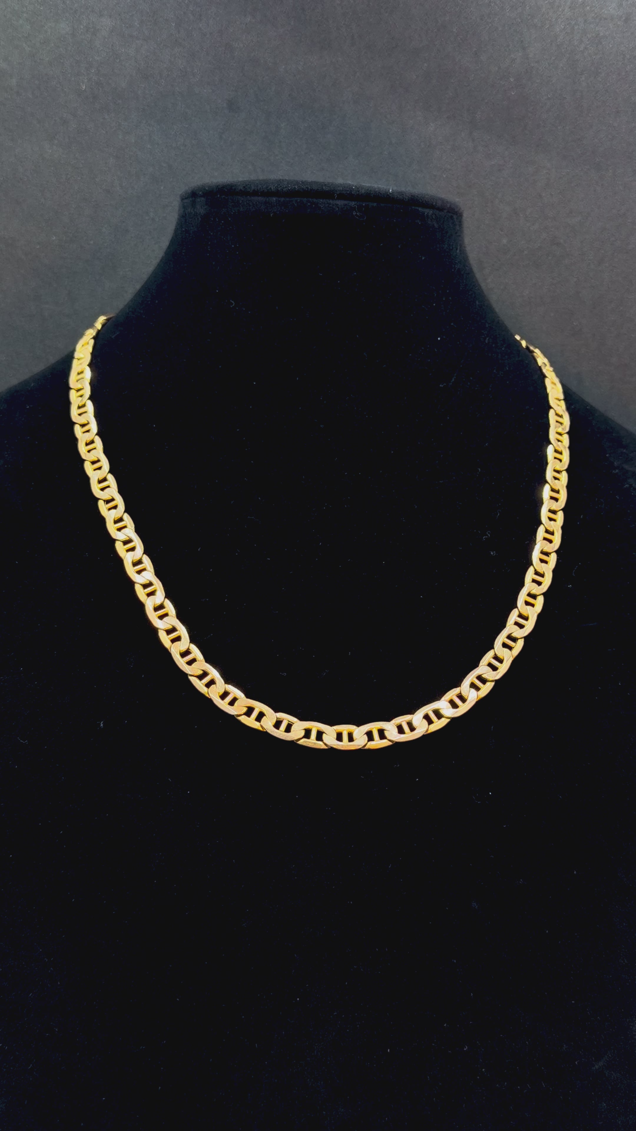 10K Gold Mariner Link Chain 17.2 Grams 22 Inches