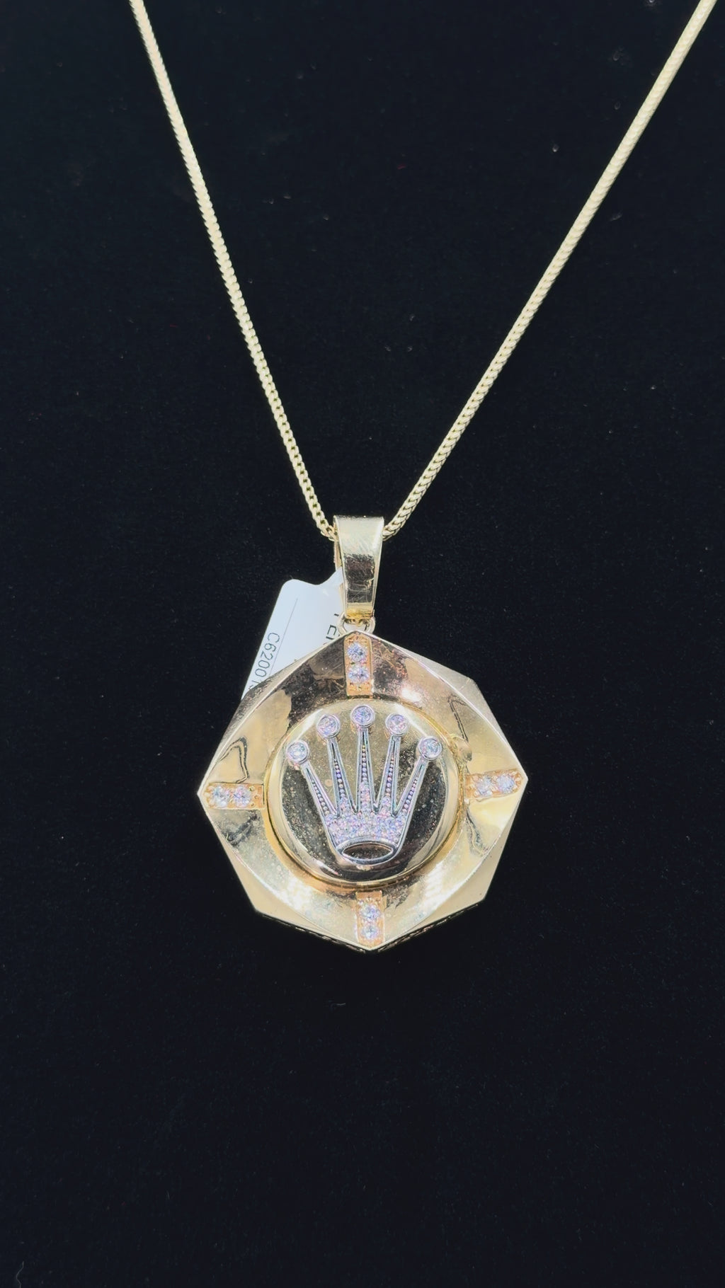 14K Gold Rolex Crown Pendant – 13.5 Grams