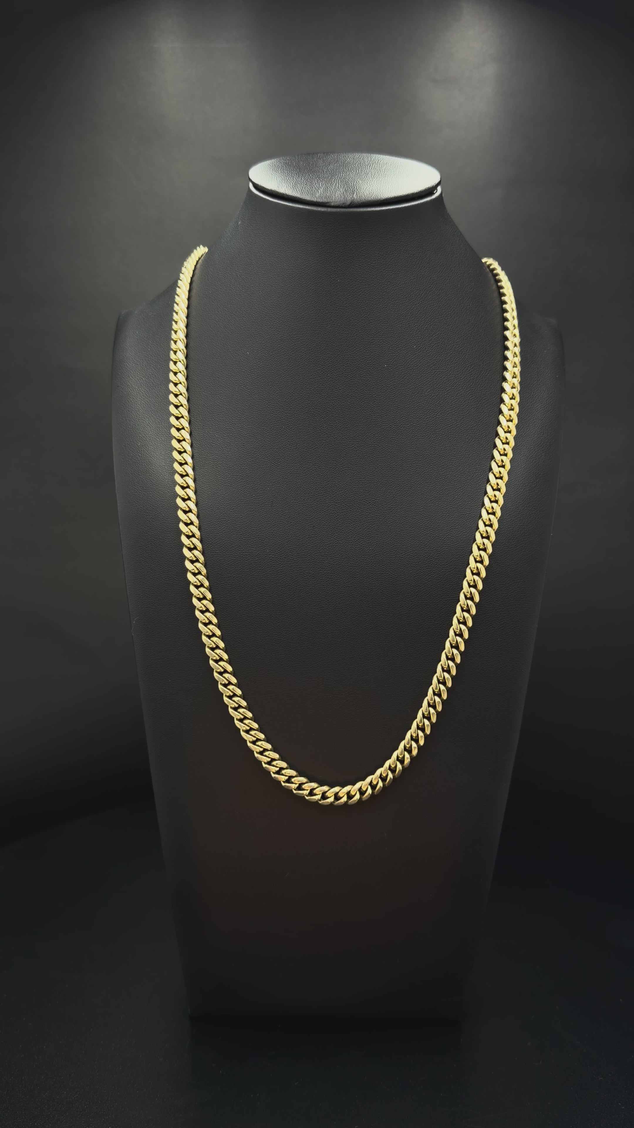 14K Gold Miami Cuban Link Chain 26 Inch 6mm 83.3 Grams