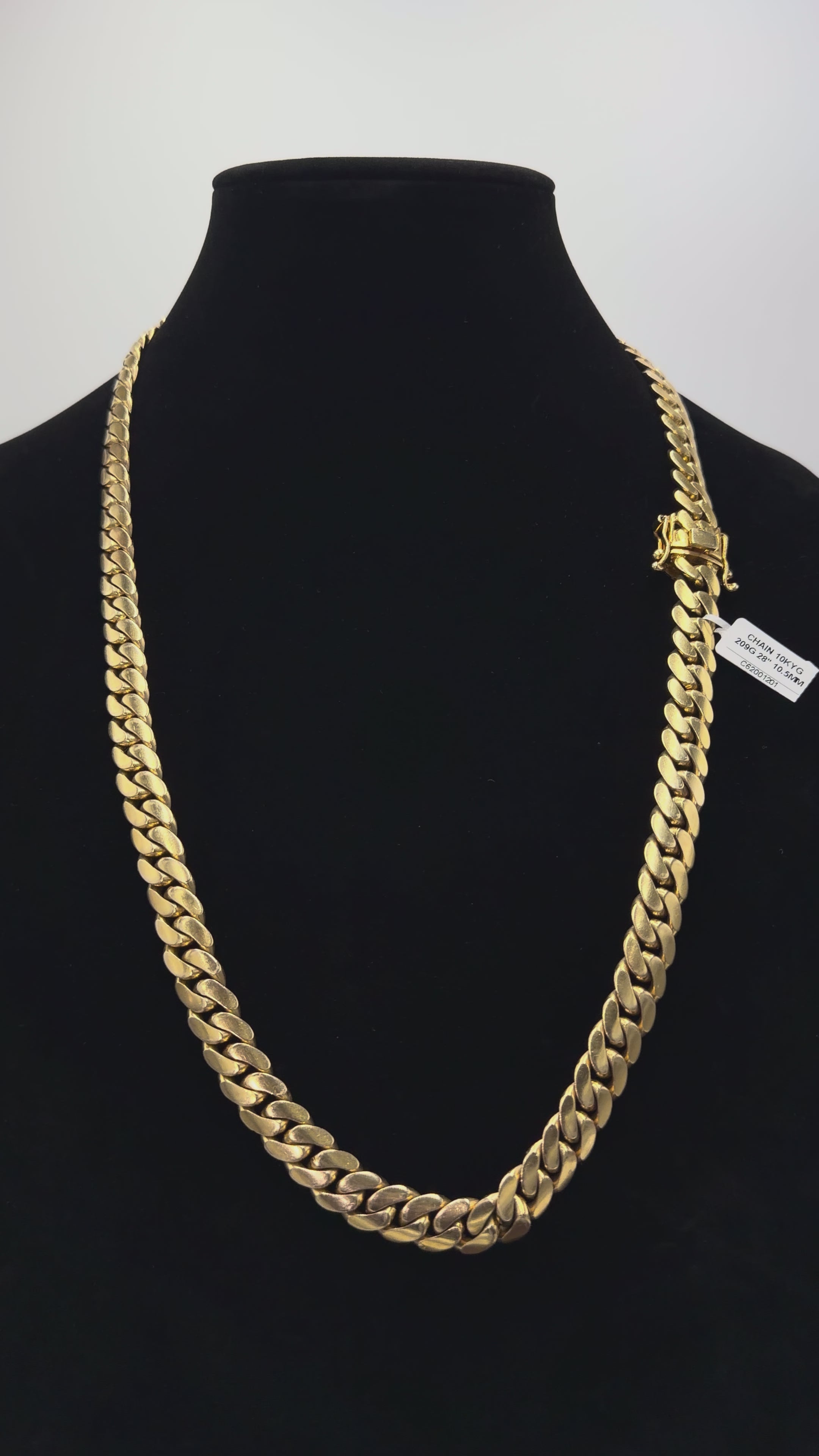 10K Gold Cuban Link Chain – 28” | 209 Grams | 11mm