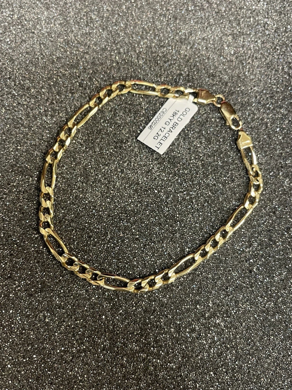 17.90K Gold Bracelet (12.2G) Lenght 9”.   4.7 mm