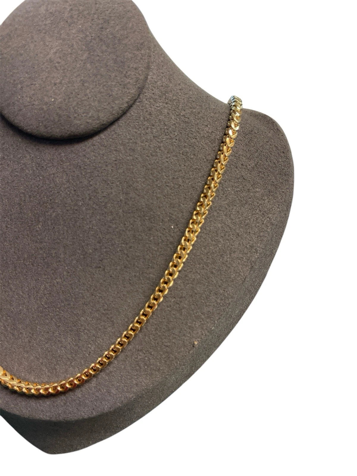 14K Yellow Gold Franco Chain Hollow 22.0 Inches long