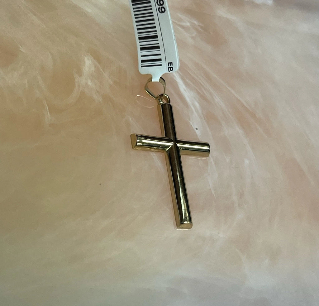 14K Yellow Gold Cross Pendant – 1.1g