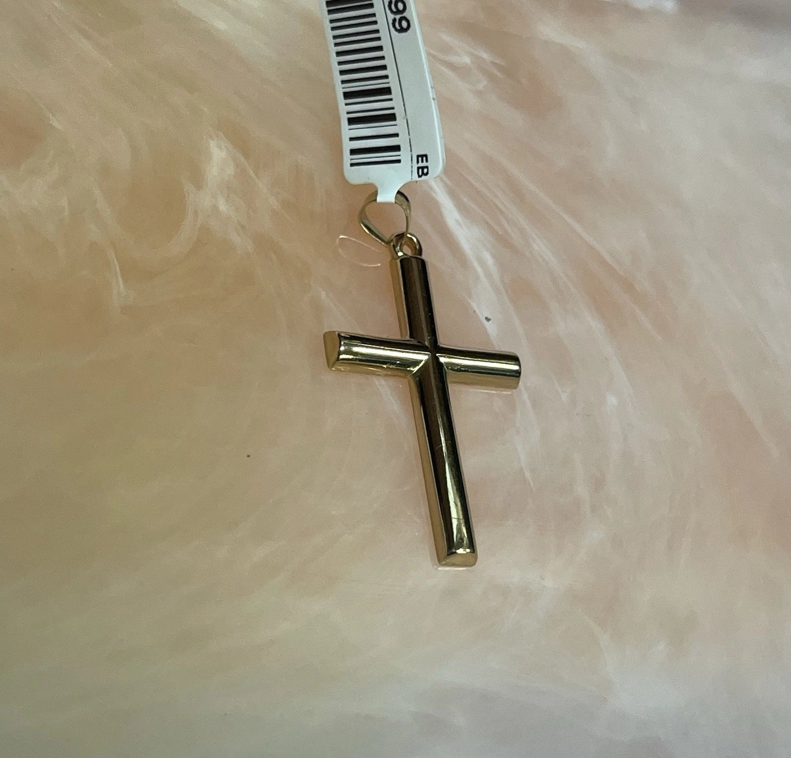 14K Yellow Gold Cross Pendant – 1.1g