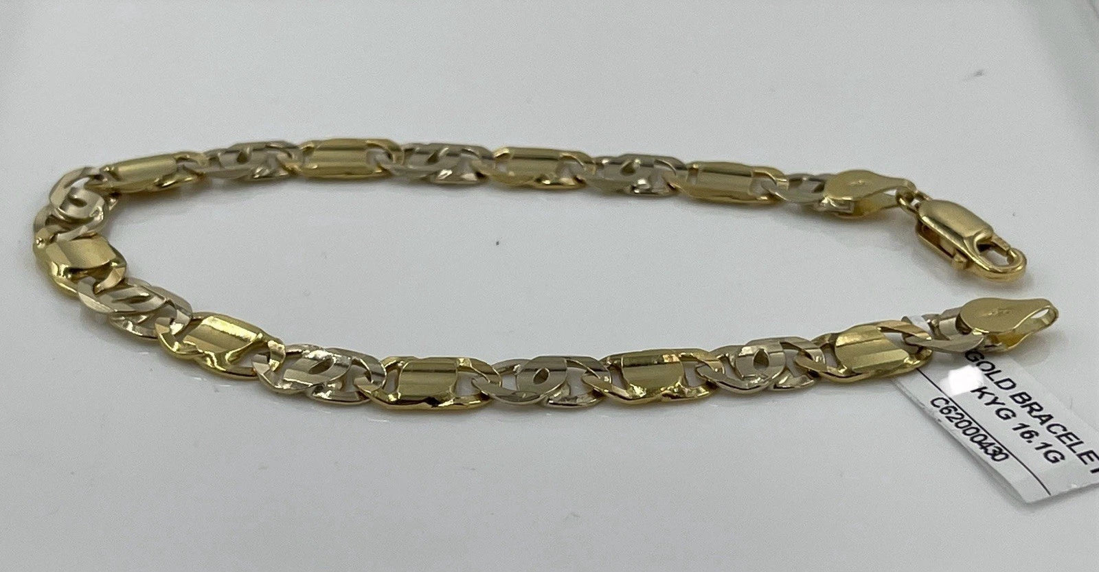 17.52K Gold Yellow Gold Tiger Eye Bracelet (16.1g)