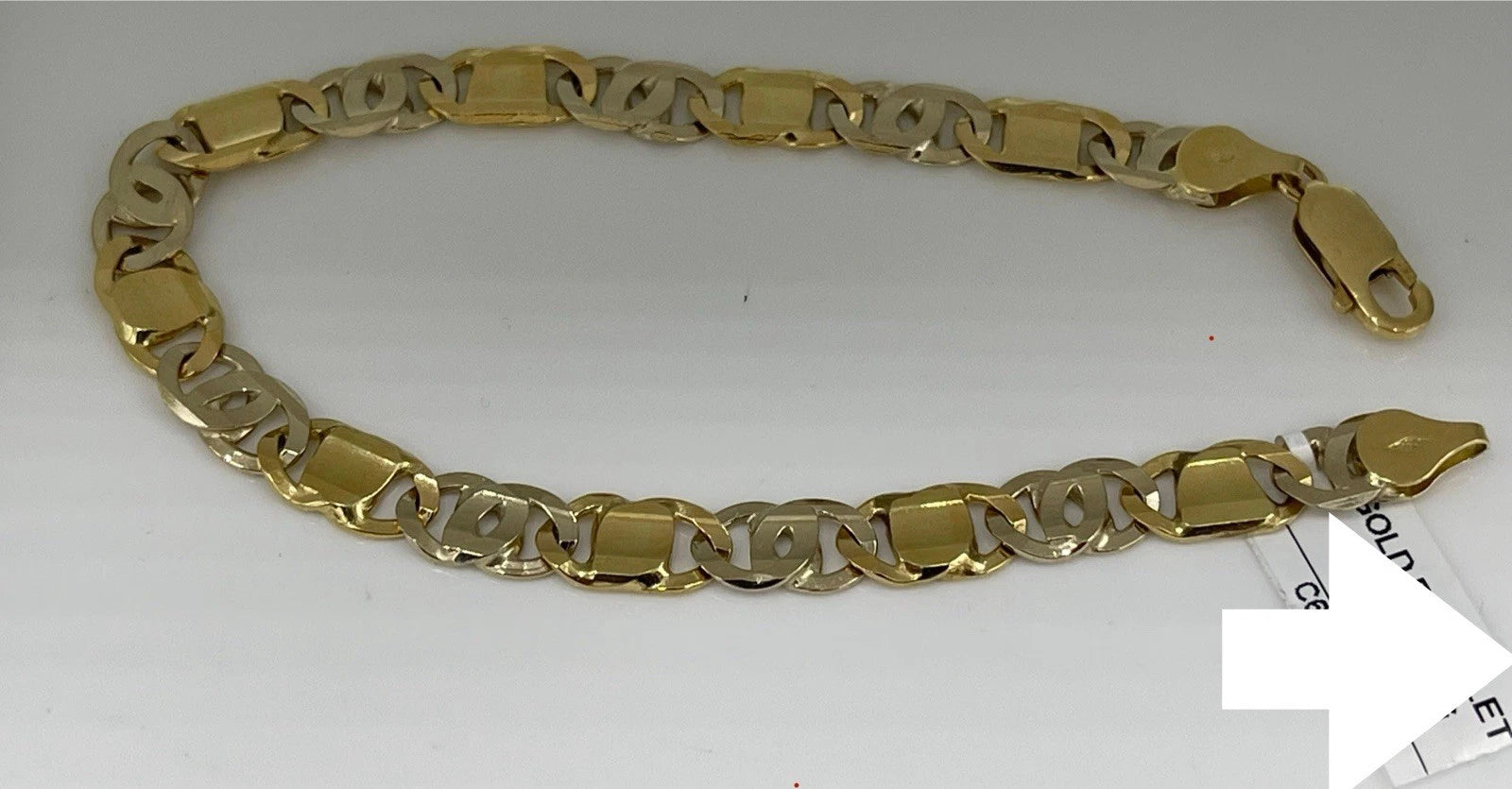 17.52K Gold Yellow Gold Tiger Eye Bracelet (16.1g)