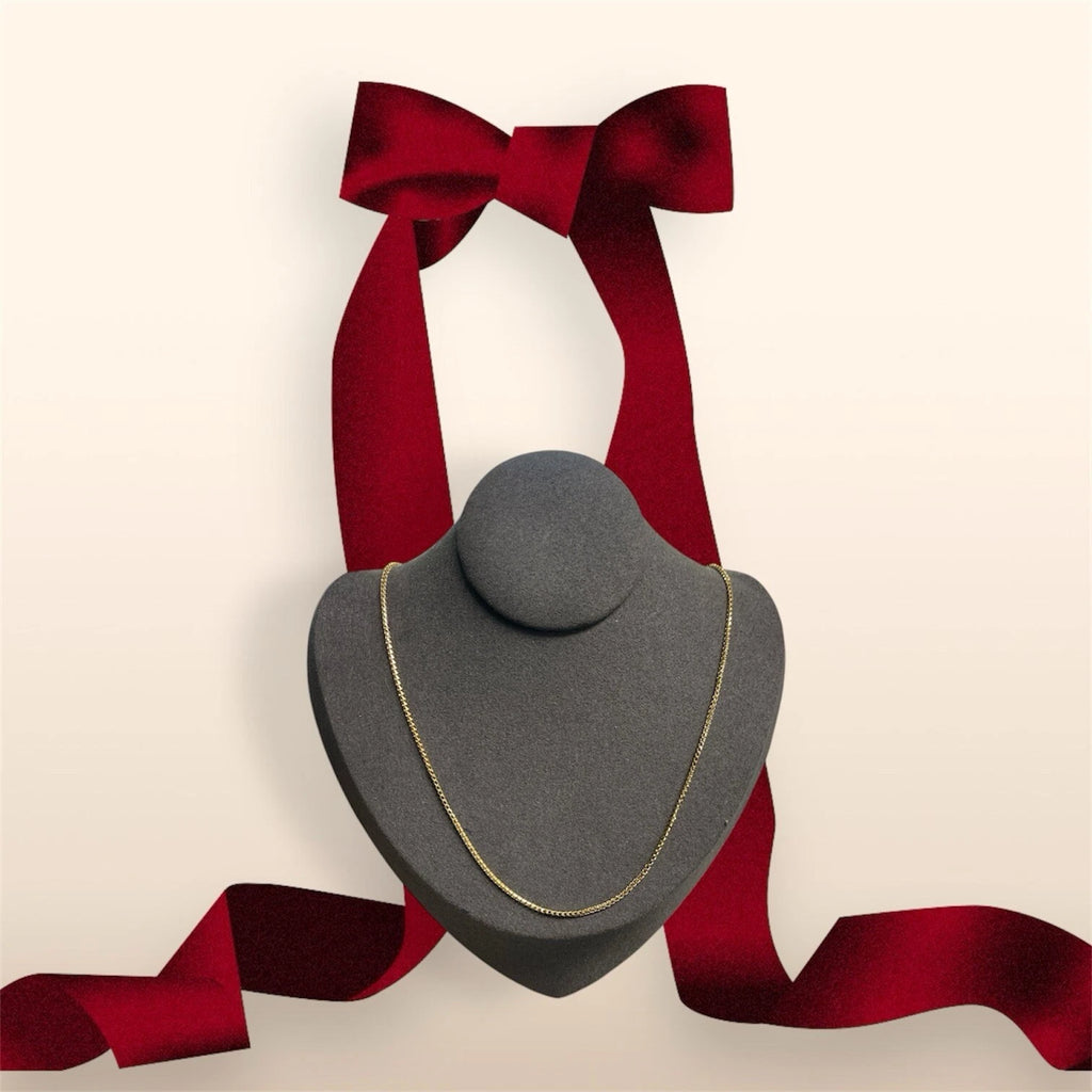 10K Gold Link Chain Necklace 3.40grams 18”Long When Open 1.30 mm