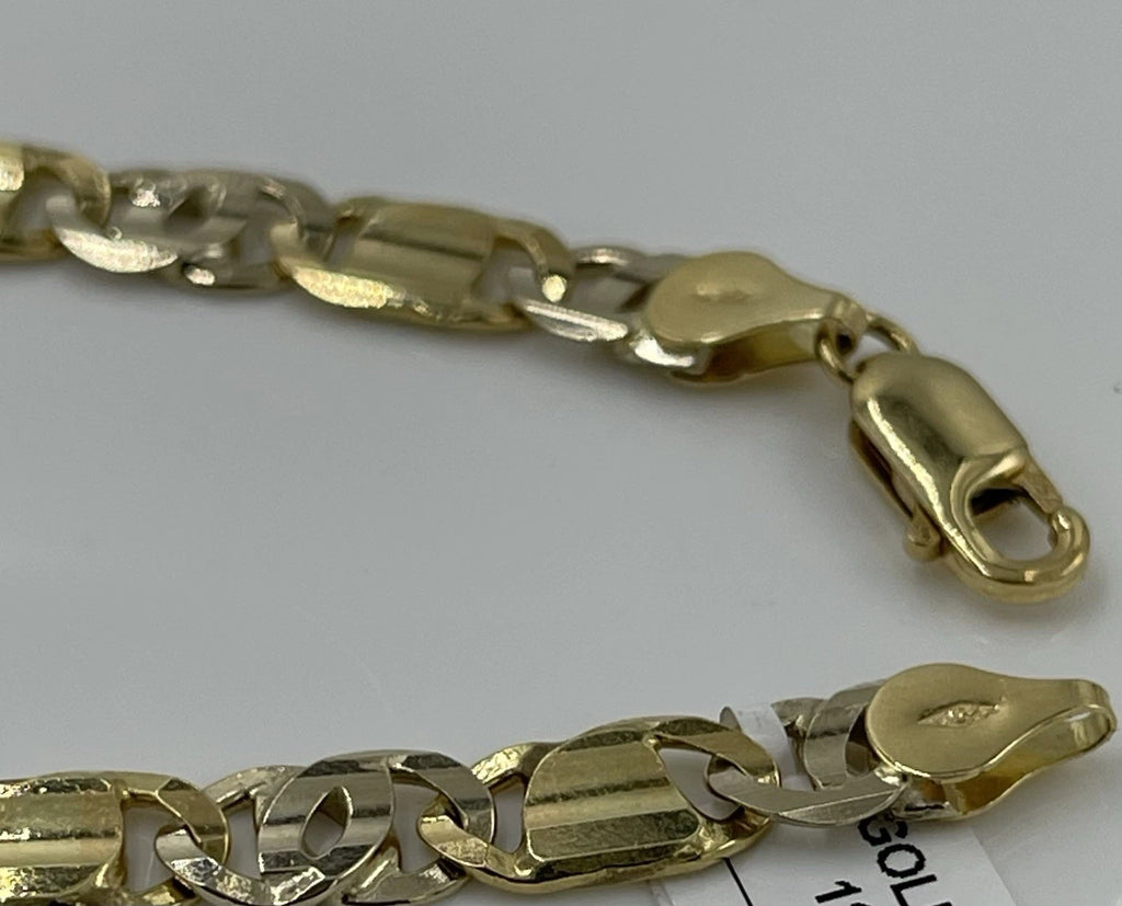 17.52K Gold Yellow Gold Tiger Eye Bracelet (16.1g)