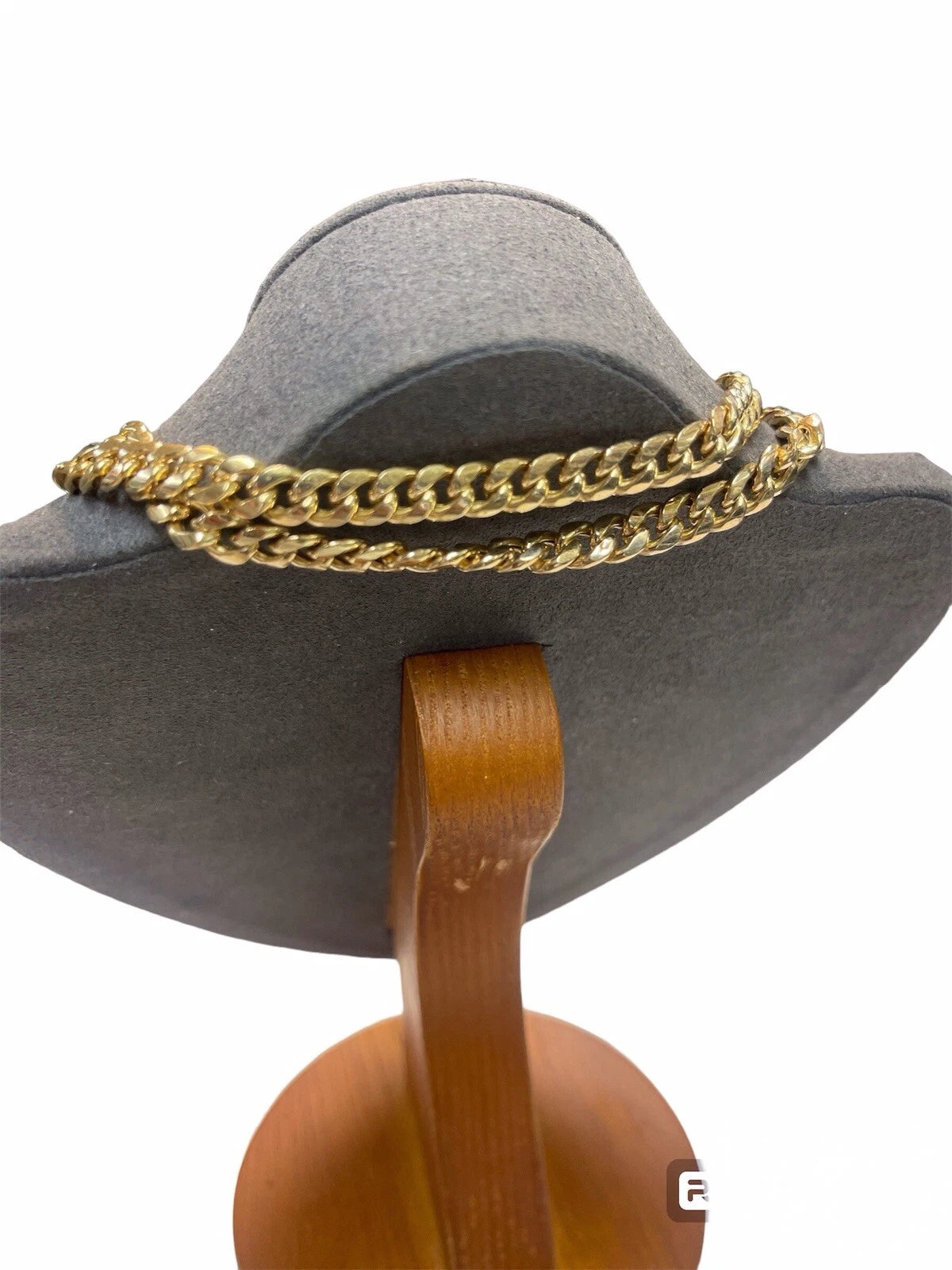 10K Yellow Gold Cuban Chain + Lion Head Pendant Set – 22.25” Chain – 30.90g Total Weight