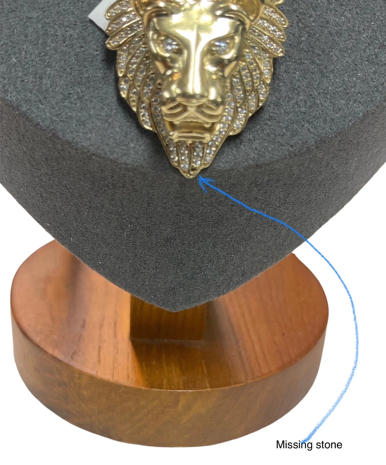 10K Yellow Gold Cuban Chain + Lion Head Pendant Set – 22.25” Chain – 30.90g Total Weight