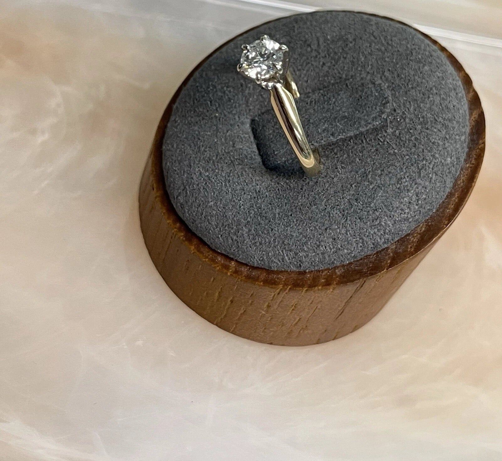 14K White Gold Solitaire Diamond Engagement Ring – Size 5.5 – 2.5g