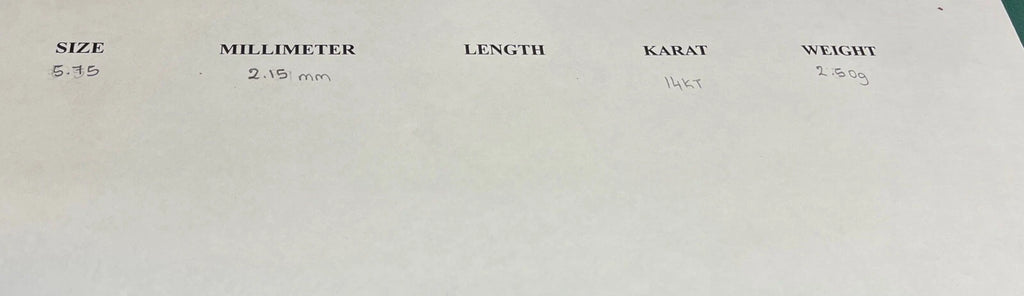 14K White Gold Solitaire Diamond Engagement Ring – Size 5.5 – 2.5g