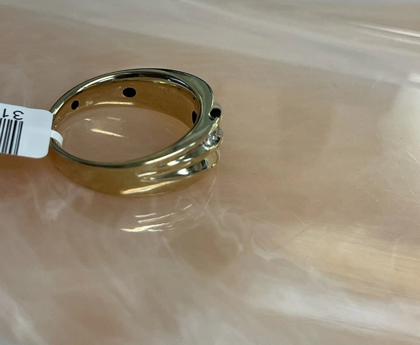 10K 4.80g Yellow Gold Men’s Diamond Band Ring Size 9 Classic!!!