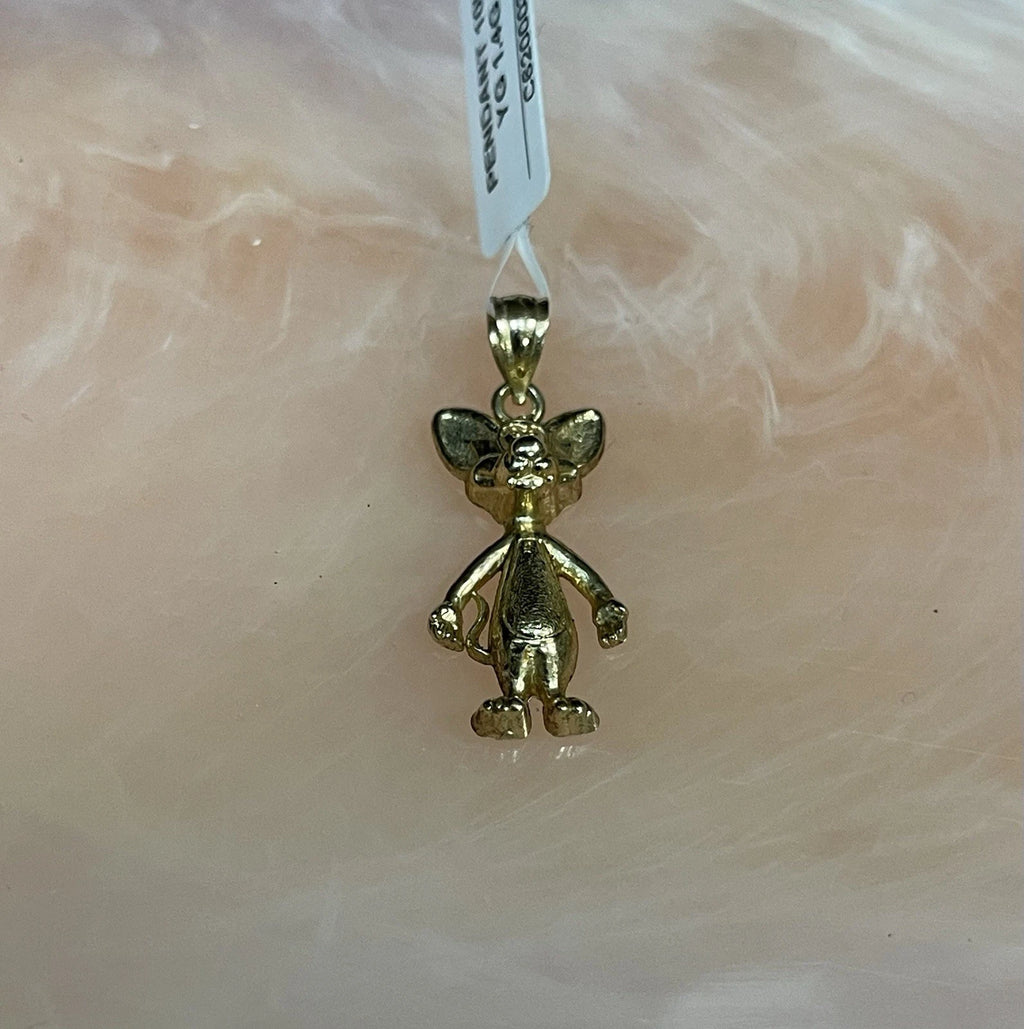 10K Yellow Gold Cartoon Character Pendant – 1.4g