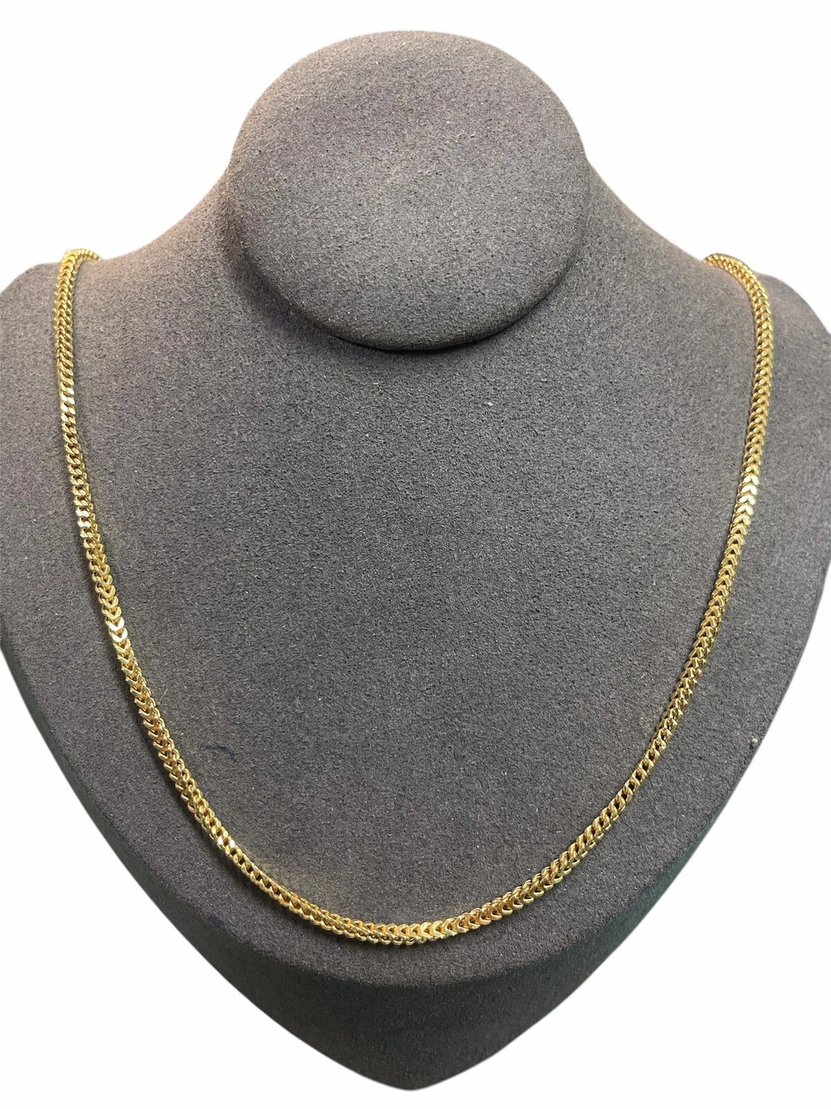 10K Yellow Gold 4.9grams 2.16mm  Franco Chain/Necklace - Size 20”