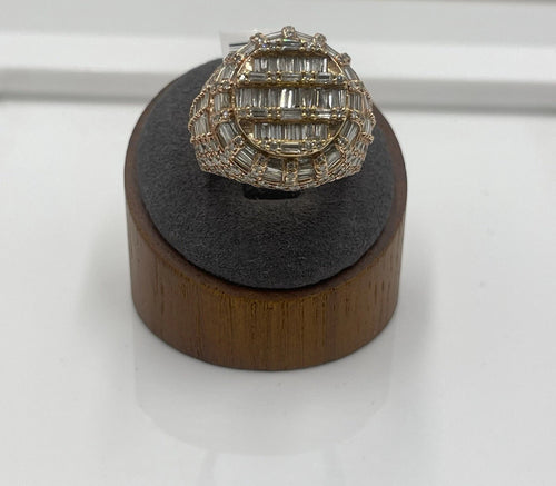 10K Rose Gold Diamond Wedding Band 16.2g Size 8.5 (21.43mm)