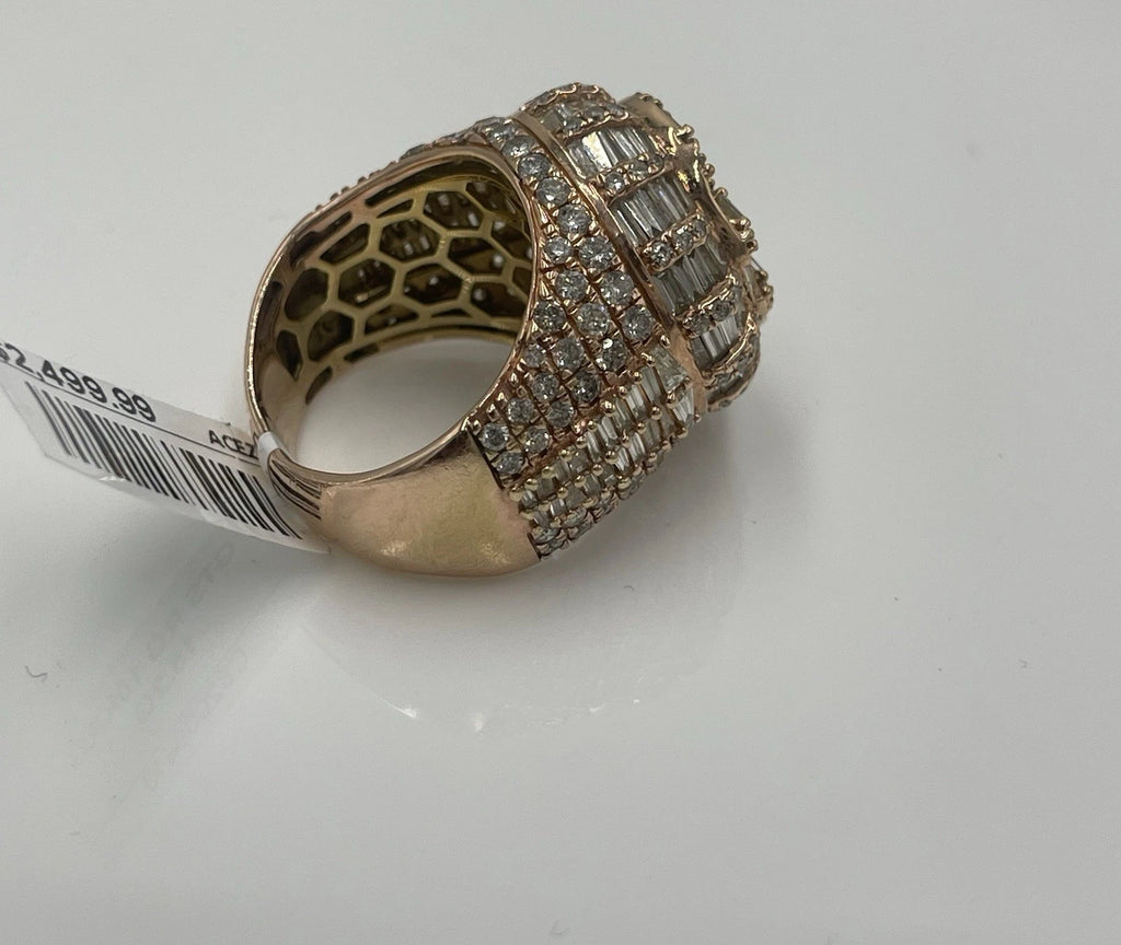 10K Rose Gold Diamond Wedding Band 16.2g Size 8.5 (21.43mm)