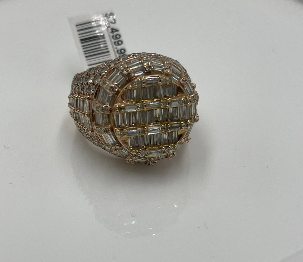 10K Rose Gold Diamond Wedding Band 16.2g Size 8.5 (21.43mm)