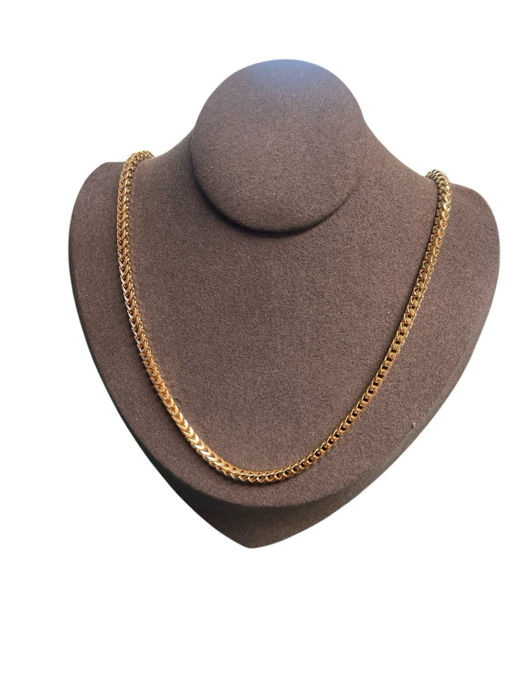 14K Yellow Gold Franco Chain Hollow 22.0 Inches long