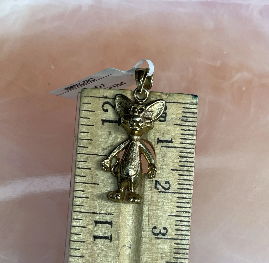 10K Yellow Gold Cartoon Character Pendant – 1.4g